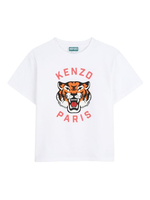 T-shirt unisex Kenzo Kids bianca con tigre KENZO Kids | K6167610P
